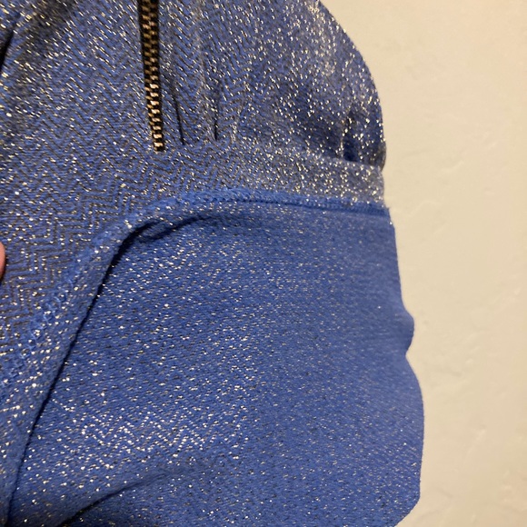 Mystic Party Dress Size Small Steel Blue and Gold - Picture 4 of 8